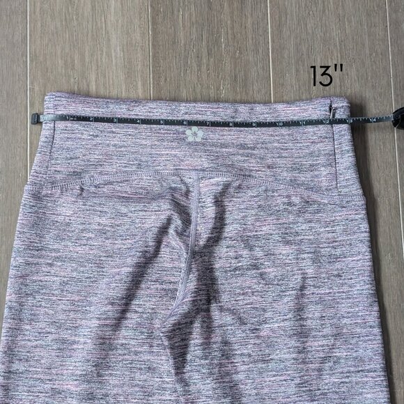 Tuff Athletics, Cropped Leggings, Marled Purple, Sz S - Picture 6 of 8